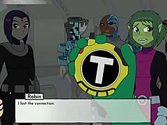 Bumblebee enjoys fun bathroom moments in 18Titans game episode 24 with playful twists.