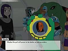 Bumblebee enjoys fun bathroom moments in 18Titans game episode 24 with playful twists.