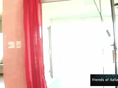 this gorgeous blonde gilf with swollen pussy and natural tits rides a naughty boy doggystyle until he cums in her mouth