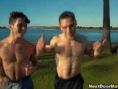 I love watching athletic gay soccer players rim and fuck bareback without any condom