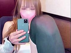 I made this video where I crossdress, make a prank call, then masturbate my cute ass with anal fucking as a Japanese ladyboy shemale.