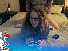 oh man, this freeuse gamer girl gets bent over doggy style and creampied hard, part 2...