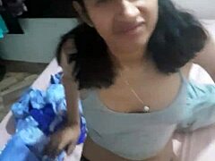 in this real homemade video, we sneak sex while people are home, i cum in her mouth and she swallows, hoping no one notices