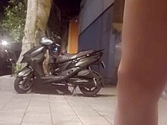 Shemale Ting Xuan Inserts Butt Plug During Outdoor Walk and Masturbates Publicly