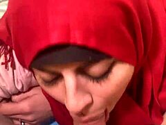 Overwhelmed by my first facial blowjob with mia in her niqab