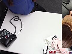 I saw that brunette shoplifting MILF McKenzie Lee get caught and drilled doggystyle as punishment, oh man