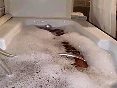 inviting my stepson home leads to him jerking off in my bathtub. he shows off his huge cock while i spy as stepmom.