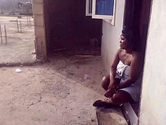 My brick layer neighbor FUCKS me hard in that uncompleted building with rough moans