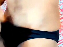 Curious feminine sissy explores self-touch and release with small 18+ feature