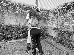 i'm a pregnant slut sucking that big black dick outside in broad daylight for my first time