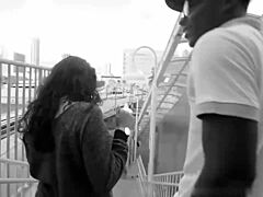 i'm a pregnant slut sucking that big black dick outside in broad daylight for my first time