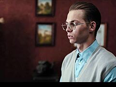 Suggestive Bratty Girl Tricks Boyfriend with Nerdy Classmate Freeze