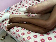 Look at this black girl slurping sloppy on my white dick with her small tits bouncing