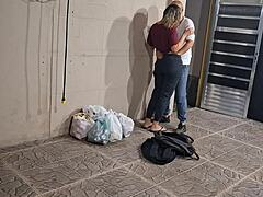 College students skip class and have sex behind the school in secret