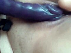 I rub my big pussy with two dildos causing gaping and fetish play
