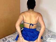 Colombian Girl Masturbates Sensually In Room While Stepfather Watches