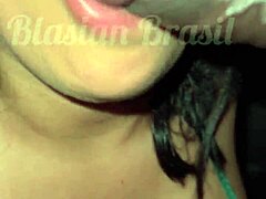 Asian babe fucks big cock at glory hole in pool
