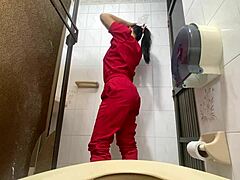 camera catches bbw nurse peeing in hospital bathroom
