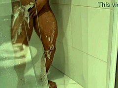 Oh wow, this boss is a genius, check what he did after spotting his Brazilian maid in the bath - straight to monster cock anal with creampie and facial!