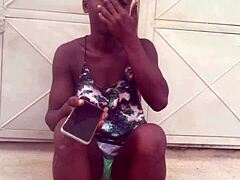 Crazybitch Continued Twerking In Clothes Till She Twerks Naked!