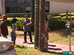 I can't believe Abella Anderson and Ava Addams joined me in this wild Spanish orgy with babes fucking everywhere