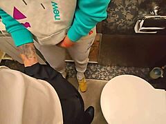 teacher cum in my panties in the school toilet, wet kinky public outdoor creampie thong pov?