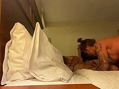 Deep throat my big cock in hotel