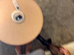 why is this hottest brunette babe teasing my small dick with handjob?