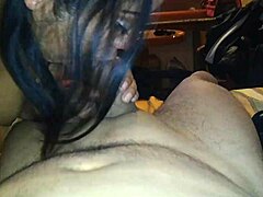 the big ass babe gives rich oral in this homemade scene