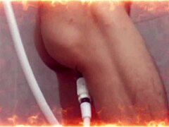 Huge asshole gaping from masturbation