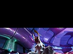 Why does female Sangheili crave dominating man with her monster cock?