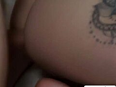 Come on, lucky dude, bareback fuck that horny blonde shemale's ass right now