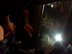 oh man, alone in the car jerking off that big cock solo style, public outdoor vibes 🚗🍆