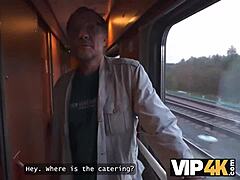 Hey, this young 18+ redhead babe does anal riding on the train for a stranger's attention, you in?