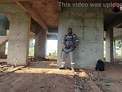 hey, you think i can keep masturbating hidden on this brazilian construction site without getting caught?