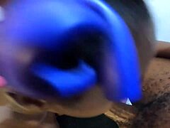 Curvy Latina Teen Sucks Stepdaddy's Massive Black Cock Deepthroat Style As Submissive Slut In Sloppy Holiday Training