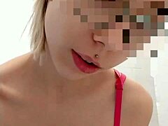 Who Wants to Play with My Small Tits in Bathroom Boldly
