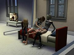 Why does this old man lick my pussy in Sims 4 cuckold scenario?