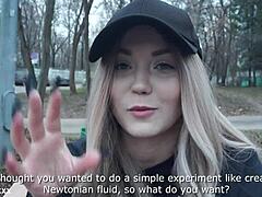 Wow their first homemade porn video with european babe getting creampied in doggystyle after blowjob and licking