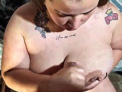 Sucking My Boyfriends Cock For Anniversary With Fat Tits And Blowjob!
