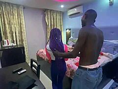 old man books petite prostitute to hotel for rough fuck with small tits