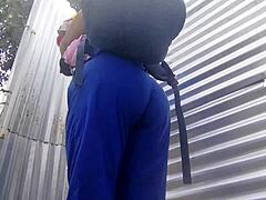 yo, check this latina bbw caught on camera in a beach cabin outdoors 😏