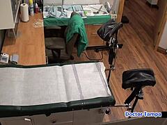 Dr Tampa takes on daddys little 18+ slut Judas with tattoo and small natural tits in latex.