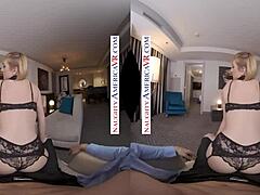 naughty america presents kate england who fucks you in vr with blowjob and stockings