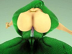 Reptile with two cocks breeds with an egyptian priestess of love! Furry monster 3d porn wild life with rough anal fucking