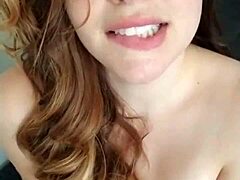 Awesome Kate eye contact challenge 2 with big tits lactating and milk teasing