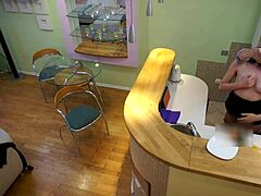 hey sweet stepdaughter, bend over in the kitchen and take this old cock deep