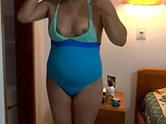 Latina mom rides huge black cock on beach with young lover in hairy pussy sex