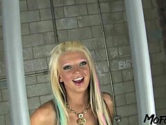 hey, this slim amateur takes a rough facial in her first homemade anal video
