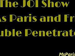 the joi show features a blonde milf with pierced nipples using toys for double penetration. she gives jerk off instructions with vibrator and buttplug.